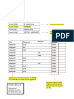 Sample of Bank Statement For Tier 4