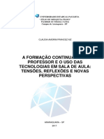 Formação continuada de professores e uso de tecnologias