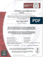 18-182CC Certificado Iso 14001 - 2015 - Zinsa