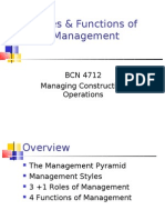 Roles of Management