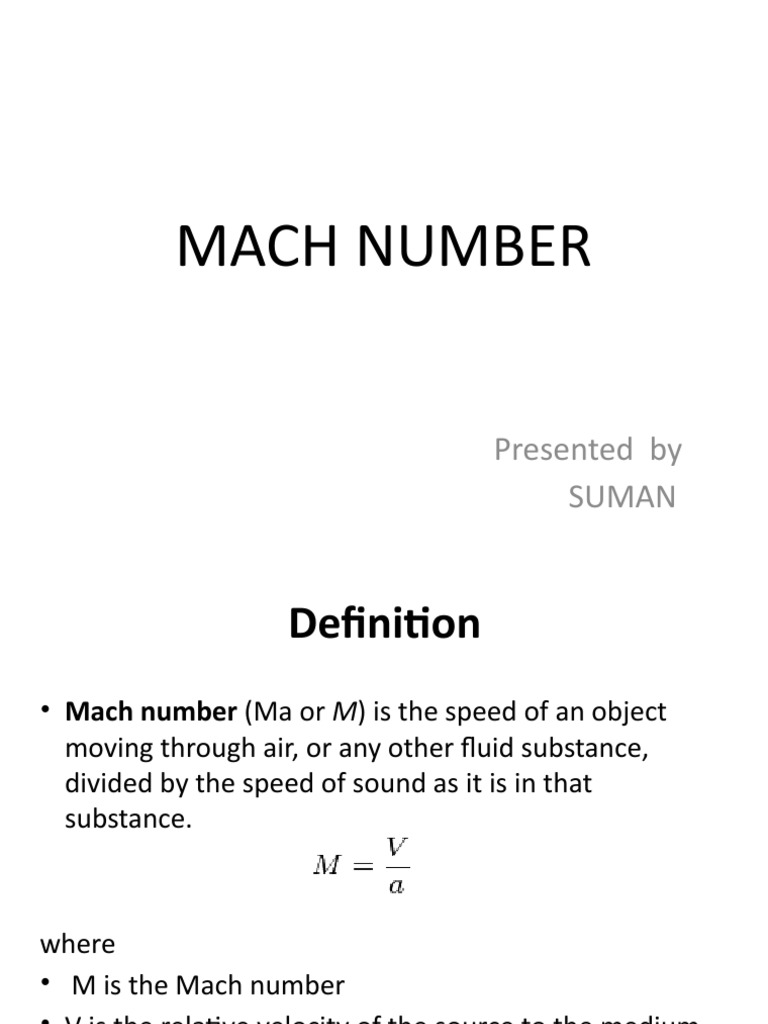 Understanding Mach Number and Its Significance | PDF | Mach Number ...