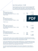 Senior Citizer Age Allowance - FA 2009 (June and Dec 2010 Exams)