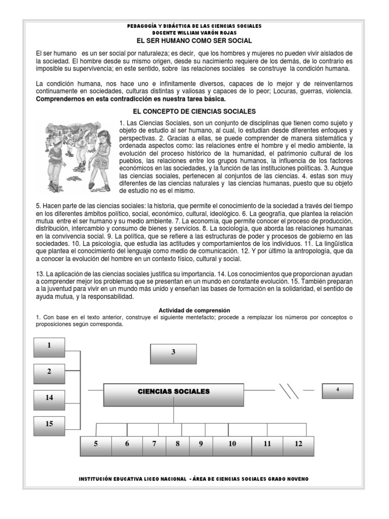 El Ser Humano en la Sociedad | PDF | Ciencias sociales | Sociedad