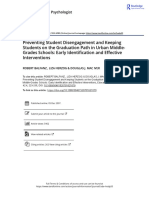 Preventing Student Disengagement and Keeping Students On The Graduation Path in Urban Middle Grades Schools Early Identification and Effective