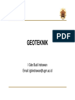 4.lecture - Geoteknik - TGL - Klasifikasi Tanah-WK4