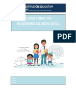 Cuaderno de Incidencias 2021