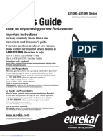 Owner's Guide: Thank You For Purchasing Your New Eureka Vacuum!