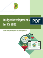 Budget Development Manual For CY 2022