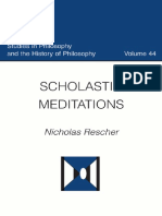 RESCHER, Nicholas - Scholastic Meditations