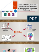 How Ms Office, Excel and Powerpoint Help Application of Skills Needed in Educational Technology 2?