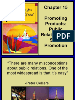 Promoting Products: Public Relations and Sales Promotion