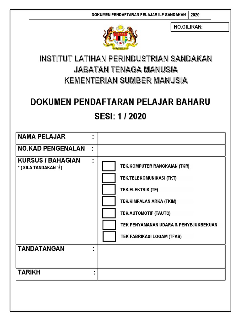 Ilp Sandakan Pdf