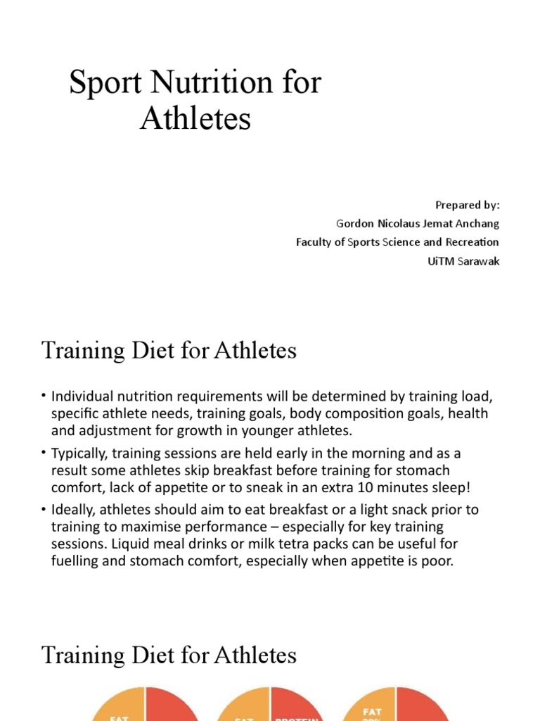 Nutrition Guide for Athletes | PDF | Meal | Diet (Nutrition)
