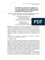 Autorreflexión Y Autoevaluación: Una Experiencia para Mejorar El Aprendizaje Mediante El Desarrollo de Competencias Generales Y Emocionales