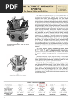 Cavins "Advance" Automatic Spiders: For Casing-Tubing and Drill Pipe