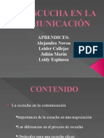 La Escucha en La Comunicación