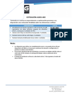 $140.000. $260.000 $156.000 $100.000 Nota:: COTIZACIÓN A2021-002