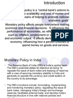 monetory policy