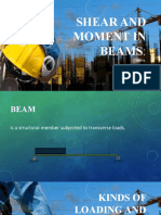 Shear and Moment in Beams