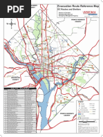 D.C.-Area Evacuation Route Reference Map