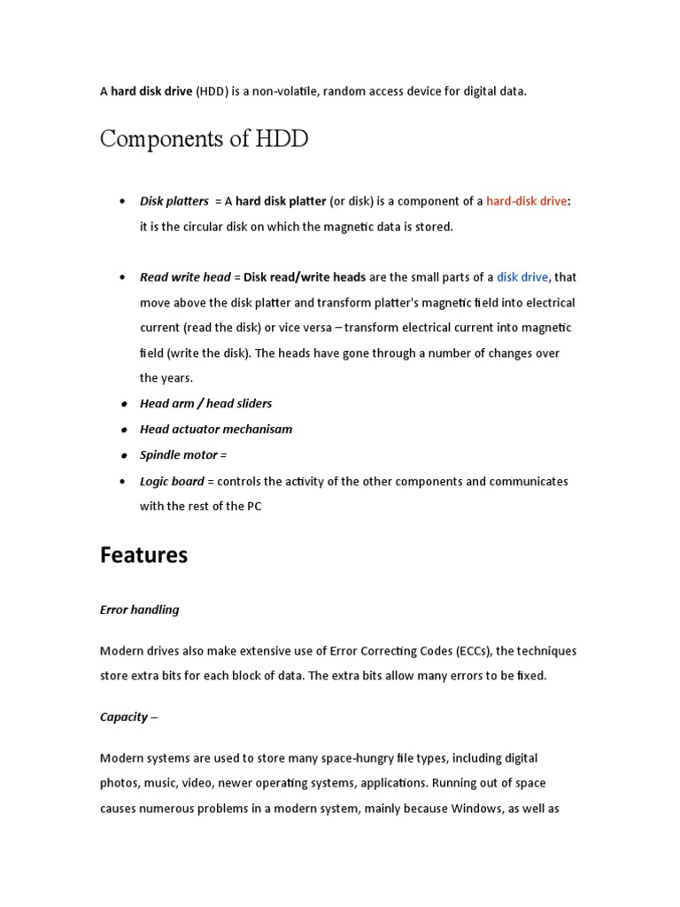 A Hard Disk Drive Download Free Pdf Hard Disk Drive Computing