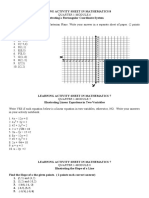 Coordinate Systems and Linear Equations Math Sheets