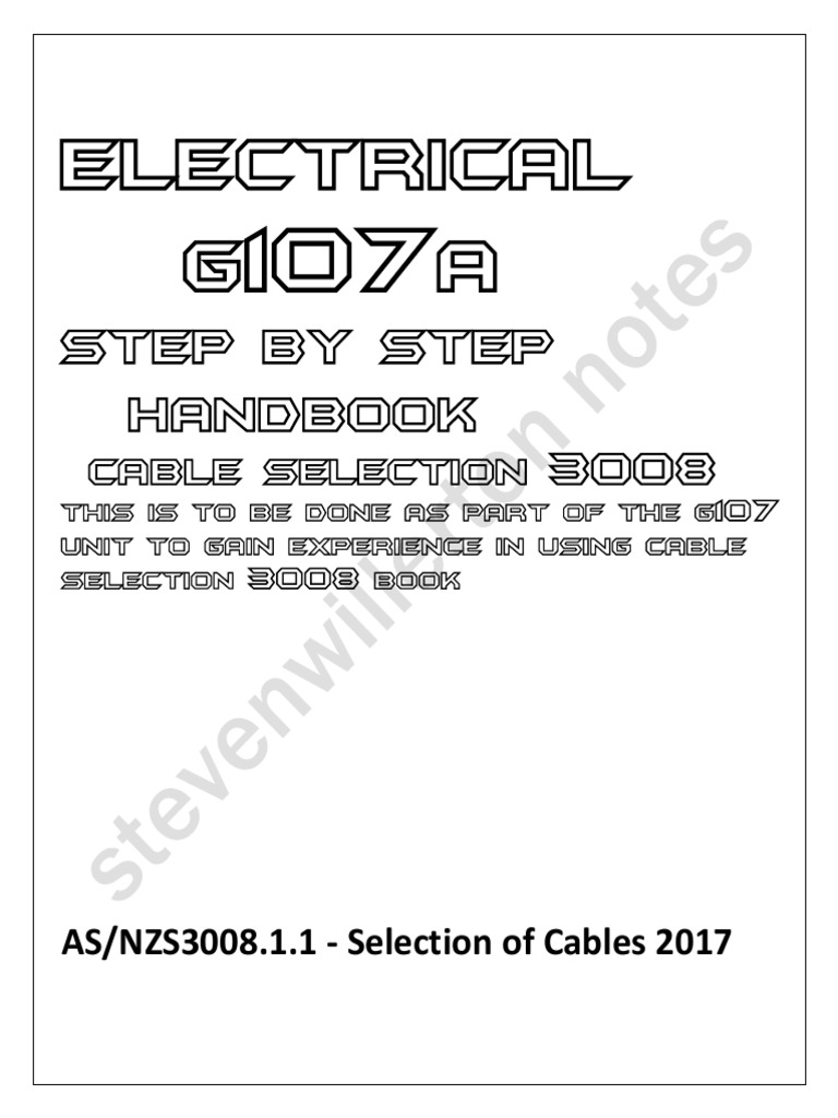 Cable Selection Guide for Electricians | PDF | Fuse (Electrical