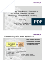 Concentrating Solar Power - Potentials of The Arabian Peninsula and New Technology Trends Made in Germany