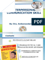 Interpersonal Communication Skill in PH Care