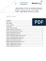 Fundamentals of A Windows Server® Infrastructure