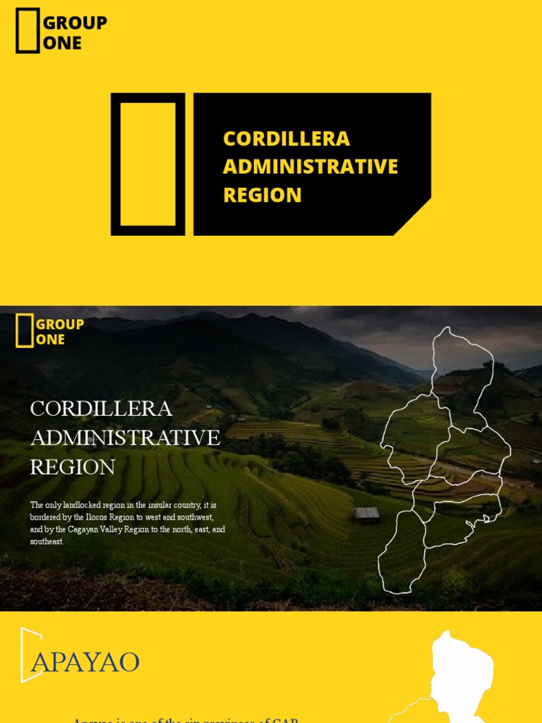 Cordillera Administrative Region PDF Ethnicity Ethnic Groups