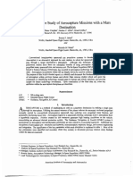 A Comparitive study of Aerocapture Missions with a MARS Destination