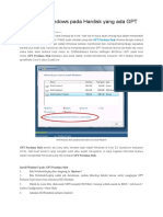 Cara Instal Windows Pada Hardisk Yang Ada GPT Partision Style