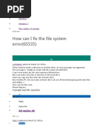 Cara Memperbaiki File System Error (65535)