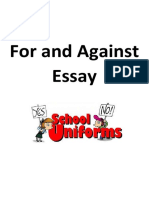For and Against Essay Reading Comprehension Exercises - 97596