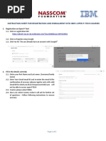 Registration Process Flow For IBM Open P-Tech-V5.0