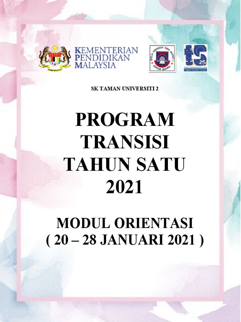 Program Transisi Tahun 1 2021 | PDF | Seni & Disiplin Bahasa