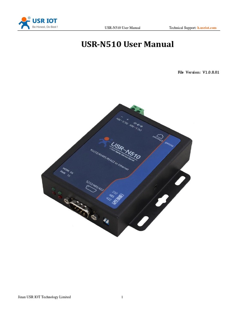 (User Manual) USR-N510-User-Manual - V1.0.8.01 | PDF | Port (Computer ...