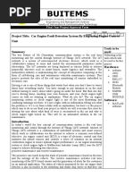 Buitems: Project Title: Car Engine Fault Detection System by Employing Engine Control Unit Tools To Be Used