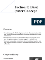 Introduction To Basic Computer Concept