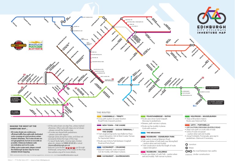 Edinburgh's Innertube Map - The Bike Station | PDF