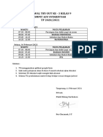 Jadwal Try Out Ke-3 Kelas 9 Smpit Asy - Syukriyyah 20-21