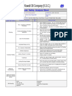 Job Safety Analysis Sheet: Facility