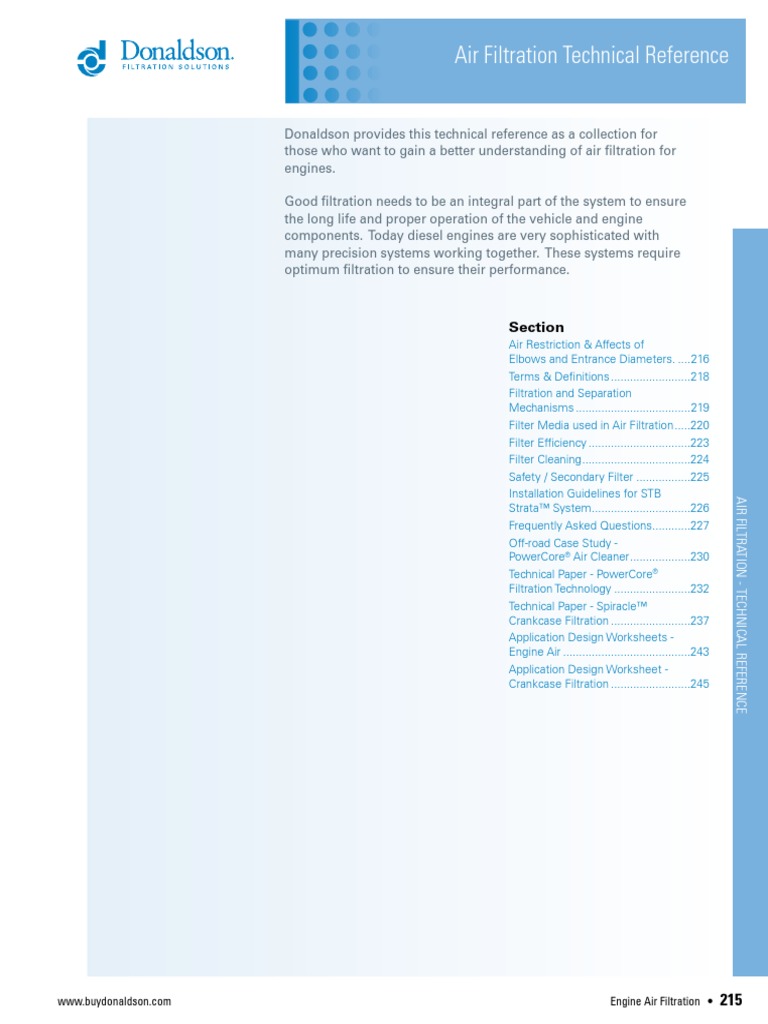 Air Filtration Technical Reference | PDF | Pascal (Unit) | Filtration