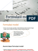 Formulasi Model