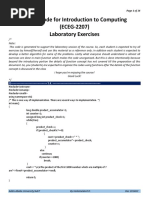 Solution To Source Code For Introduction To Computing (Solution For Laboratory Exercises 5-7)