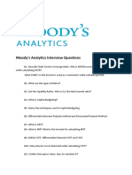 Moody's Analytics Interview Questions