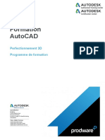 Programme Formation.autoCAD.perfectionnement 3D.3j