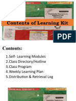 Contents of Learning Kit