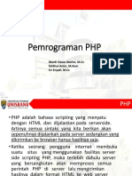 Pengantar Pemrograman PHP 2020 R